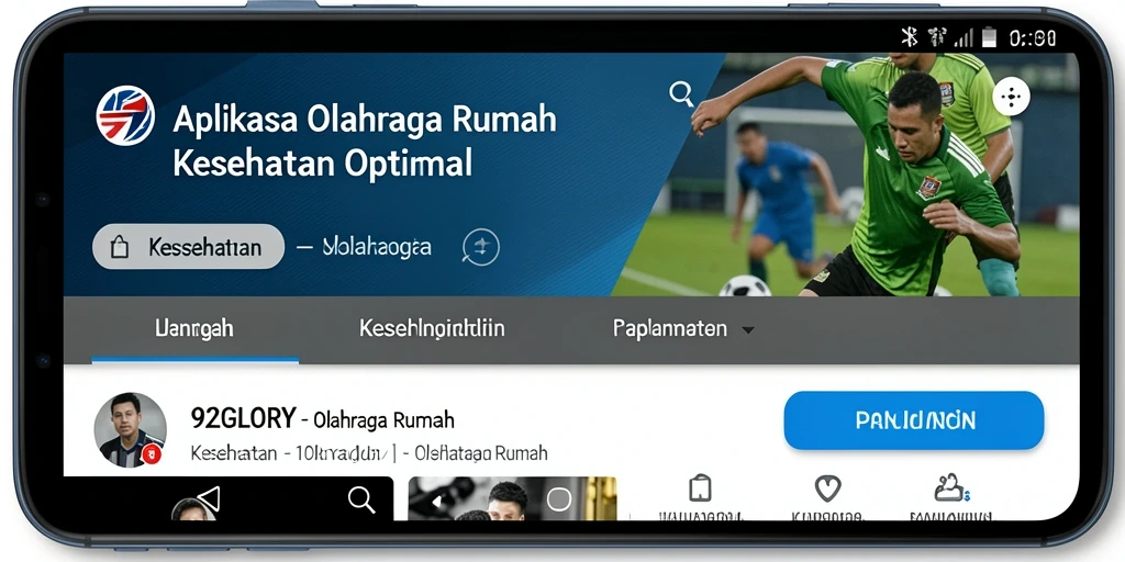 Tampilan antarmuka utama aplikasi 92GLORY yang ramah pengguna.