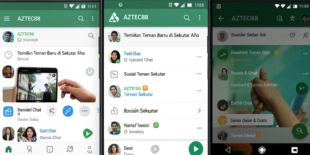 Tampilan antarmuka AZTEC88 yang menarik dan fungsional.