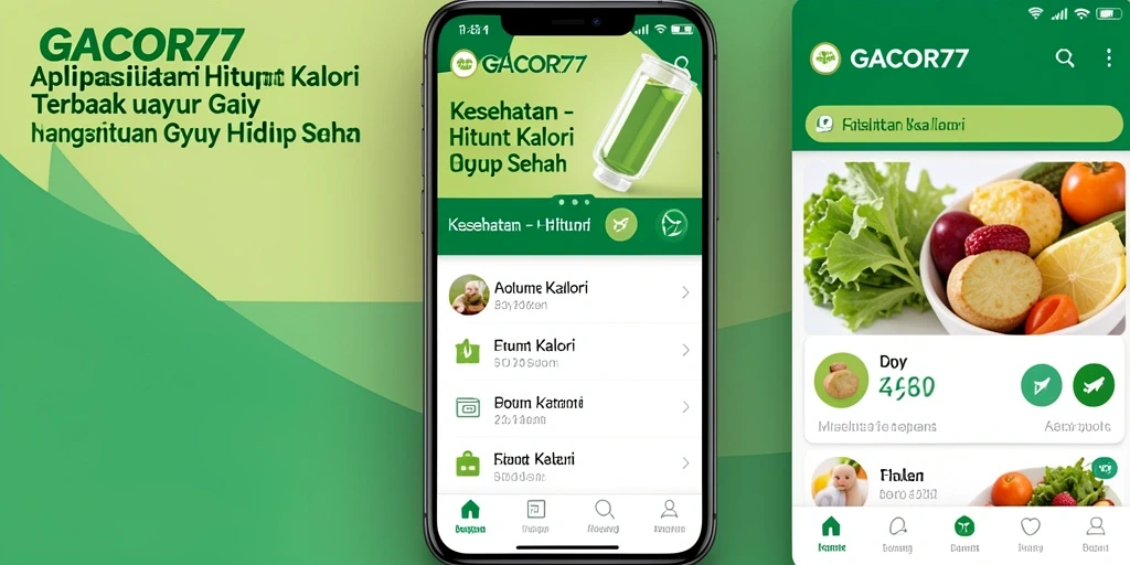 Tampilan utama GACOR77 dengan fitur Hitung Kalori yang mudah digunakan.