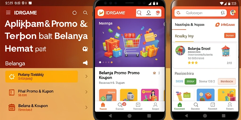 Screenshot IDRGAME menampilkan antarmuka aplikasi Promo & Kupon yang menarik.