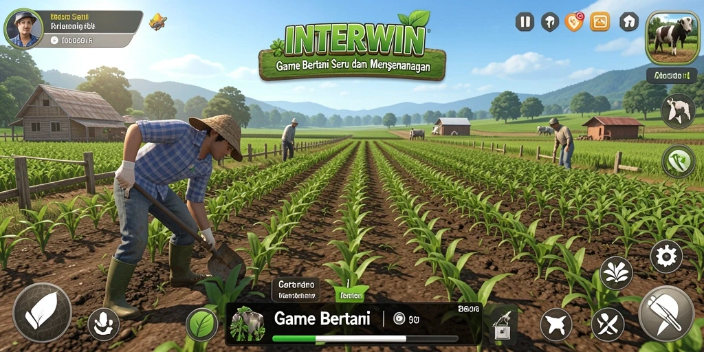 Antarmuka INTERWIN yang menarik dan fungsional untuk bertani.